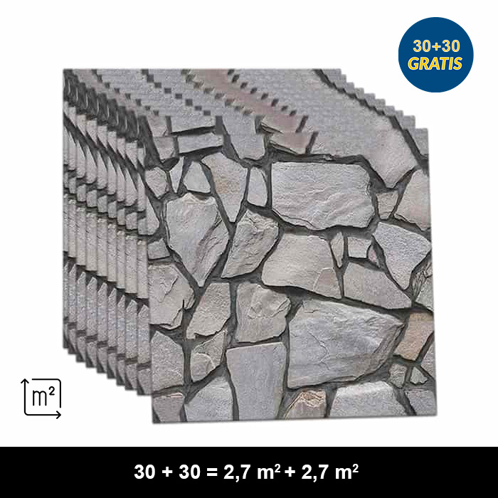 RocksWall, háromdimenziós falmatricák szikla hatással (10 db.) (1+1 INGYEN) - Image 3