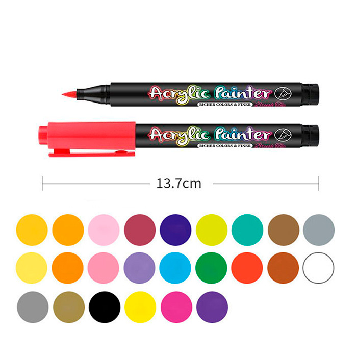 AcrylicMarkers, akril filctollak (24 db) - Image 2