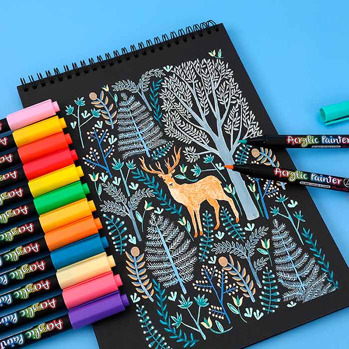 AcrylicMarkers, akril filctollak (24 db) - Image 3