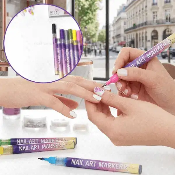Színes körömfestő tollkészlet, ArtNails