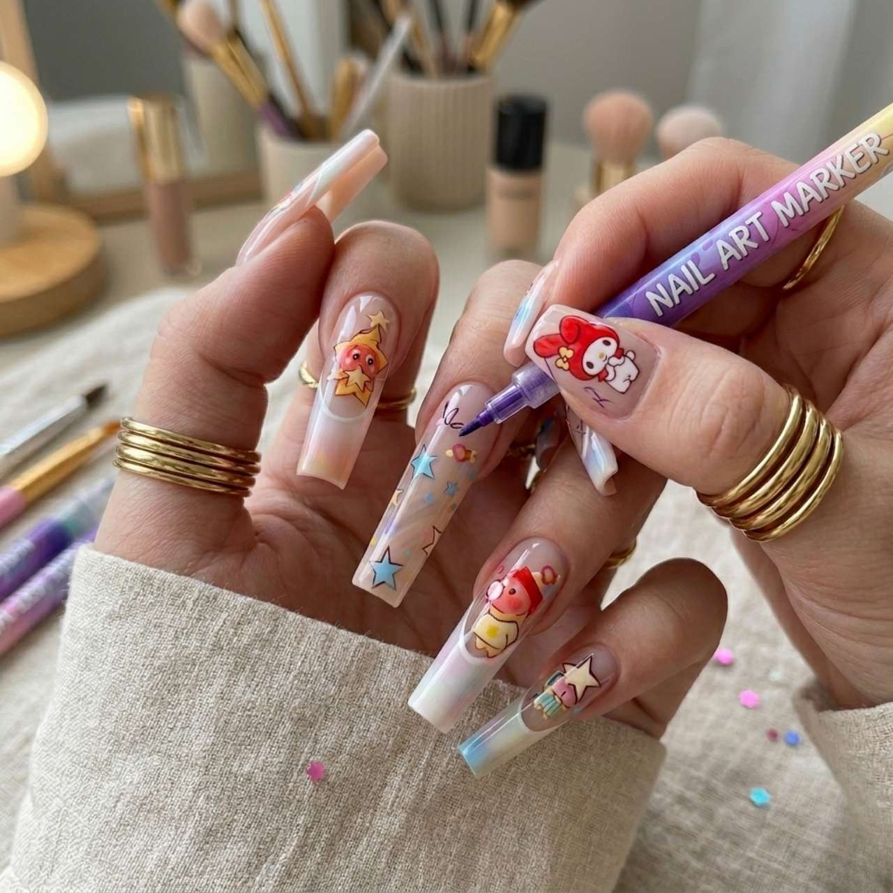 Színes körömfestő tollkészlet, ArtNails - Image 3