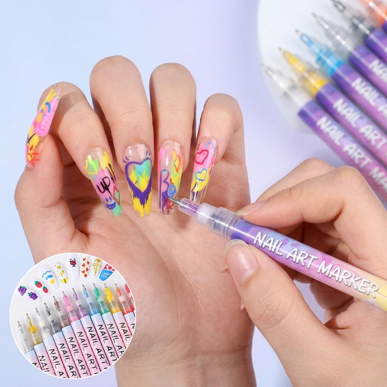 Színes körömfestő tollkészlet, ArtNails - Image 10