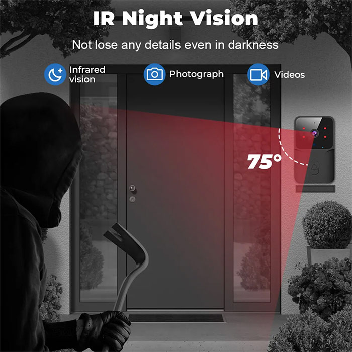 Bell, vezeték nélküli kaputelefon videóval és kétirányú hanggal - Image 4
