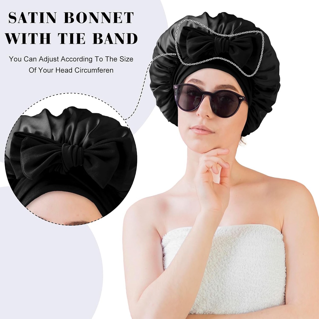 Bonnet, selyem hajpihenő sapka - Image 6