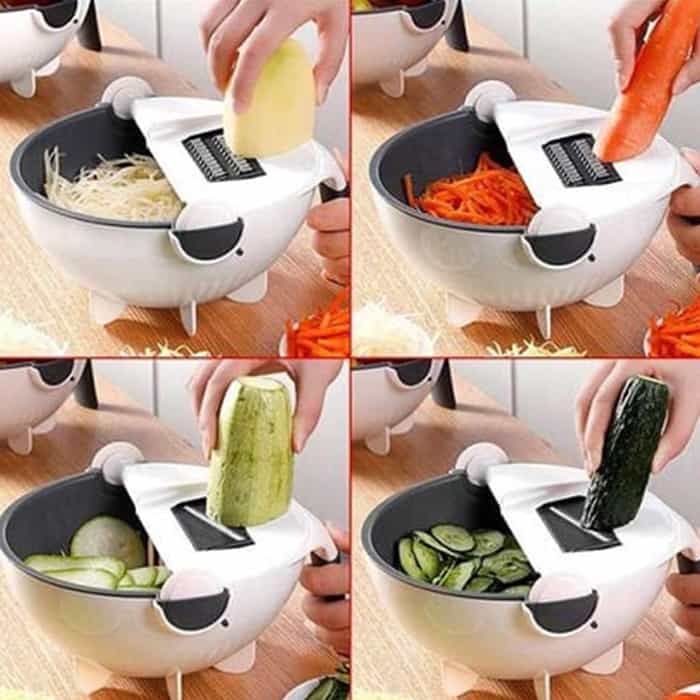BowlCutter, többfunkciós szeletelő szűrővel és kézi hámozóval - Image 6