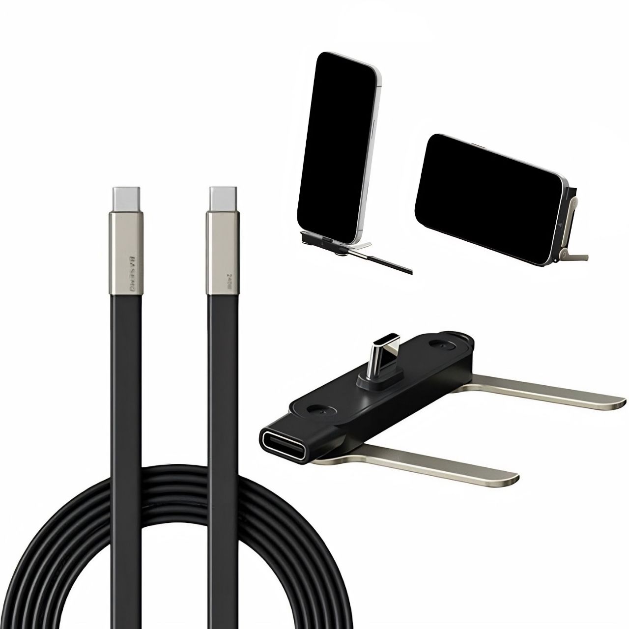 2 az 1-ben töltőkábel telefonállvánnyal, Bracky - Image 3