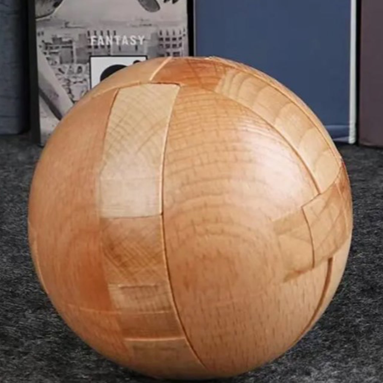 BrainTeaser, fából készült puzzle gömb alakban - Image 3