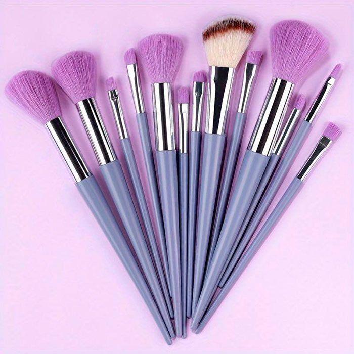 BrushSet, 13 darabos smink ecsetkészlet hordtáskával - Image 3