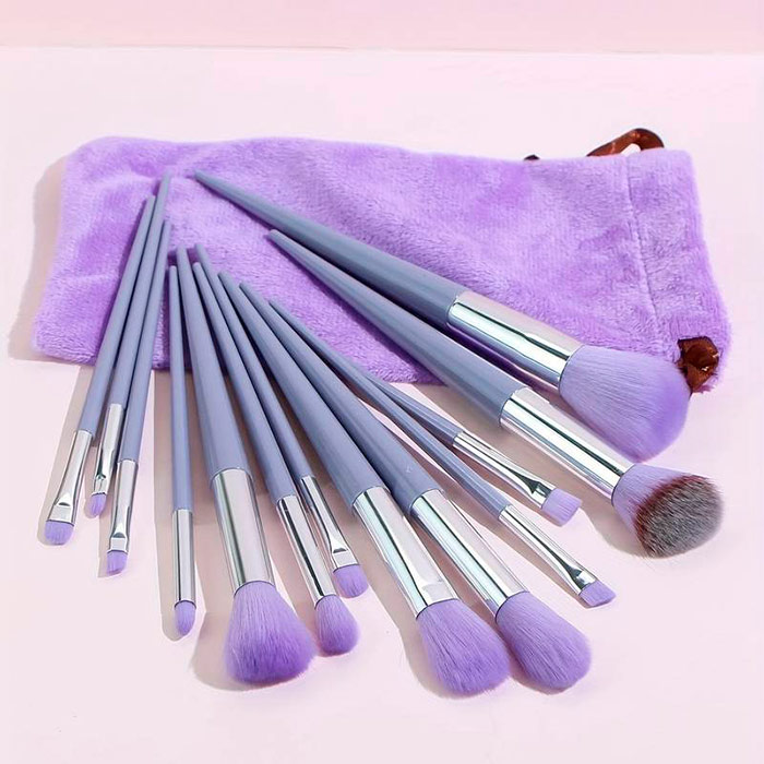 BrushSet, 13 darabos smink ecsetkészlet hordtáskával - Image 4