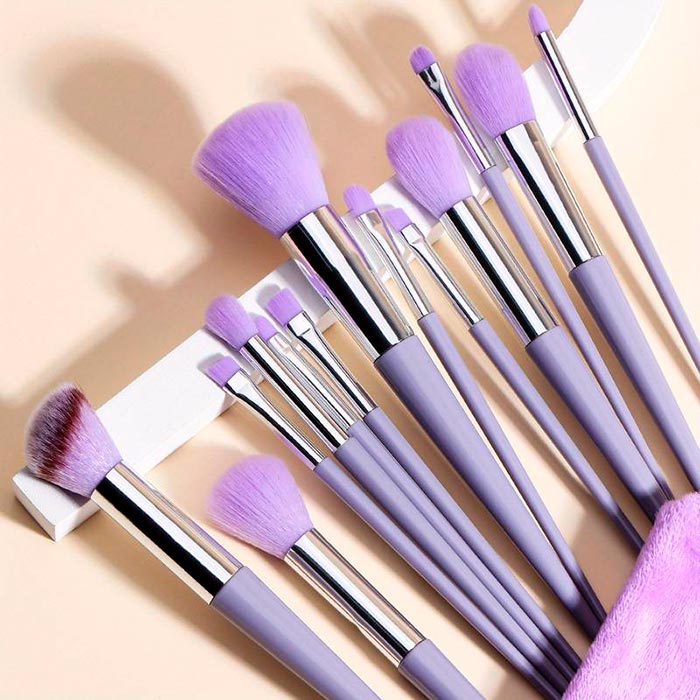 BrushSet, 13 darabos smink ecsetkészlet hordtáskával - Image 5