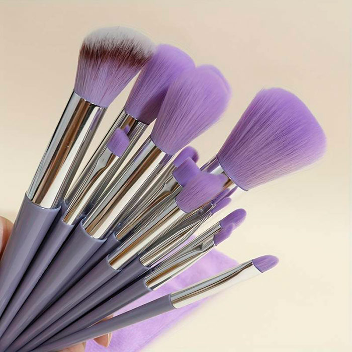 BrushSet, 13 darabos smink ecsetkészlet hordtáskával - Image 6