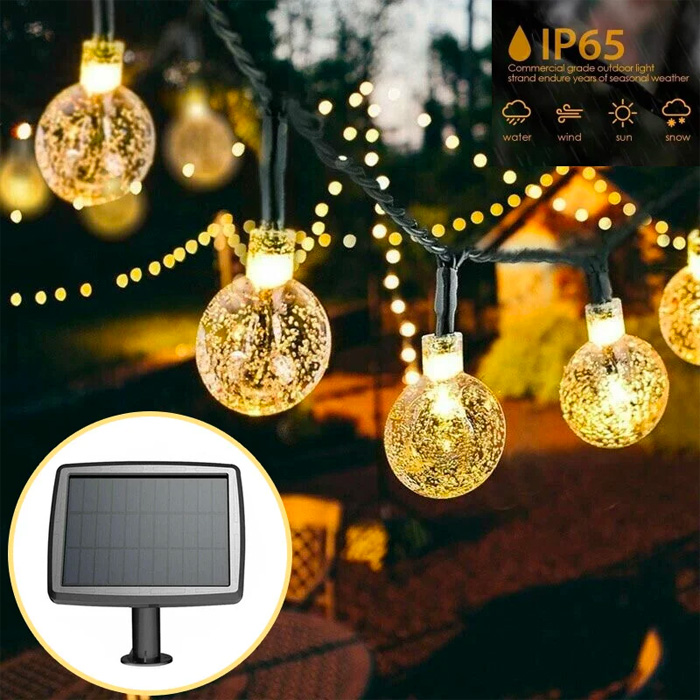 BulbLights, 50 darab beltéri és kültéri retro LED lámpa, amelyeket napenergiával tölthet fel - Image 5