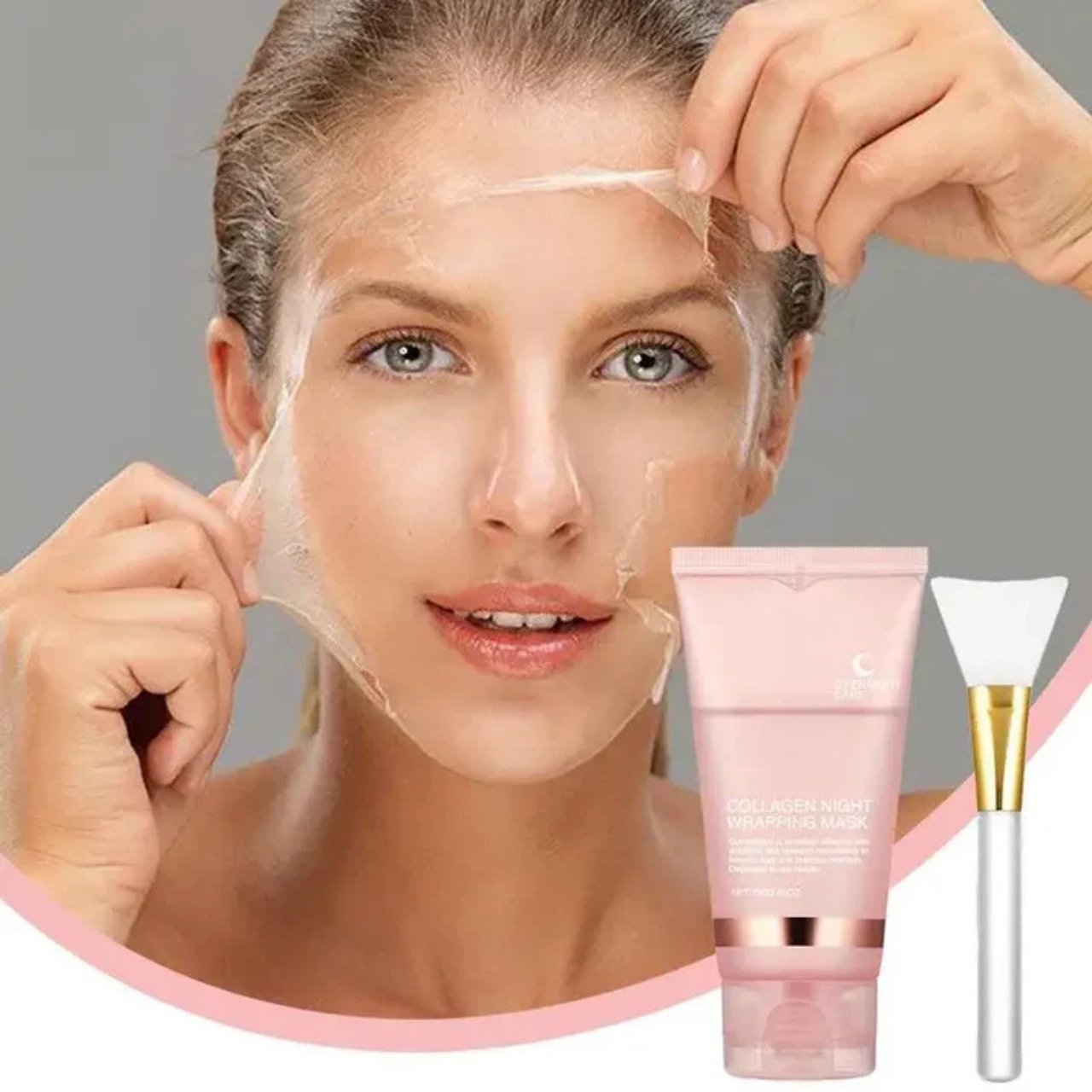 CollagenMask, kollagénes éjszakai arcpakolás peel-off hatással - Image 9
