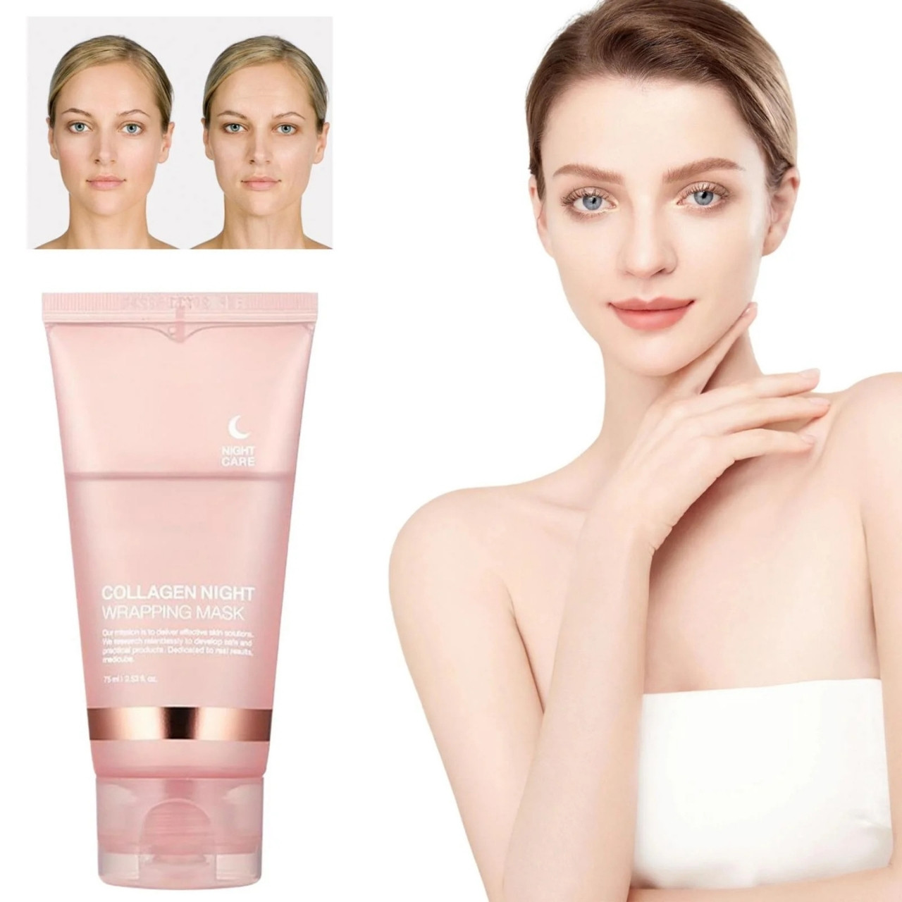 CollagenMask, kollagénes éjszakai arcpakolás peel-off hatással - Image 10
