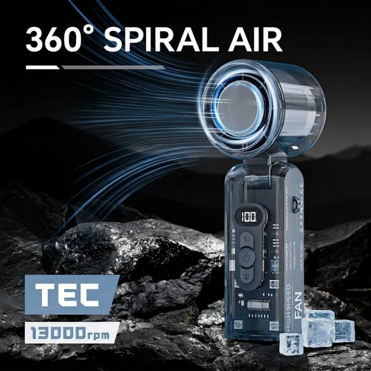 3 az 1-ben Összecsukható Kézi Ventilátor, CyberFan - Image 10