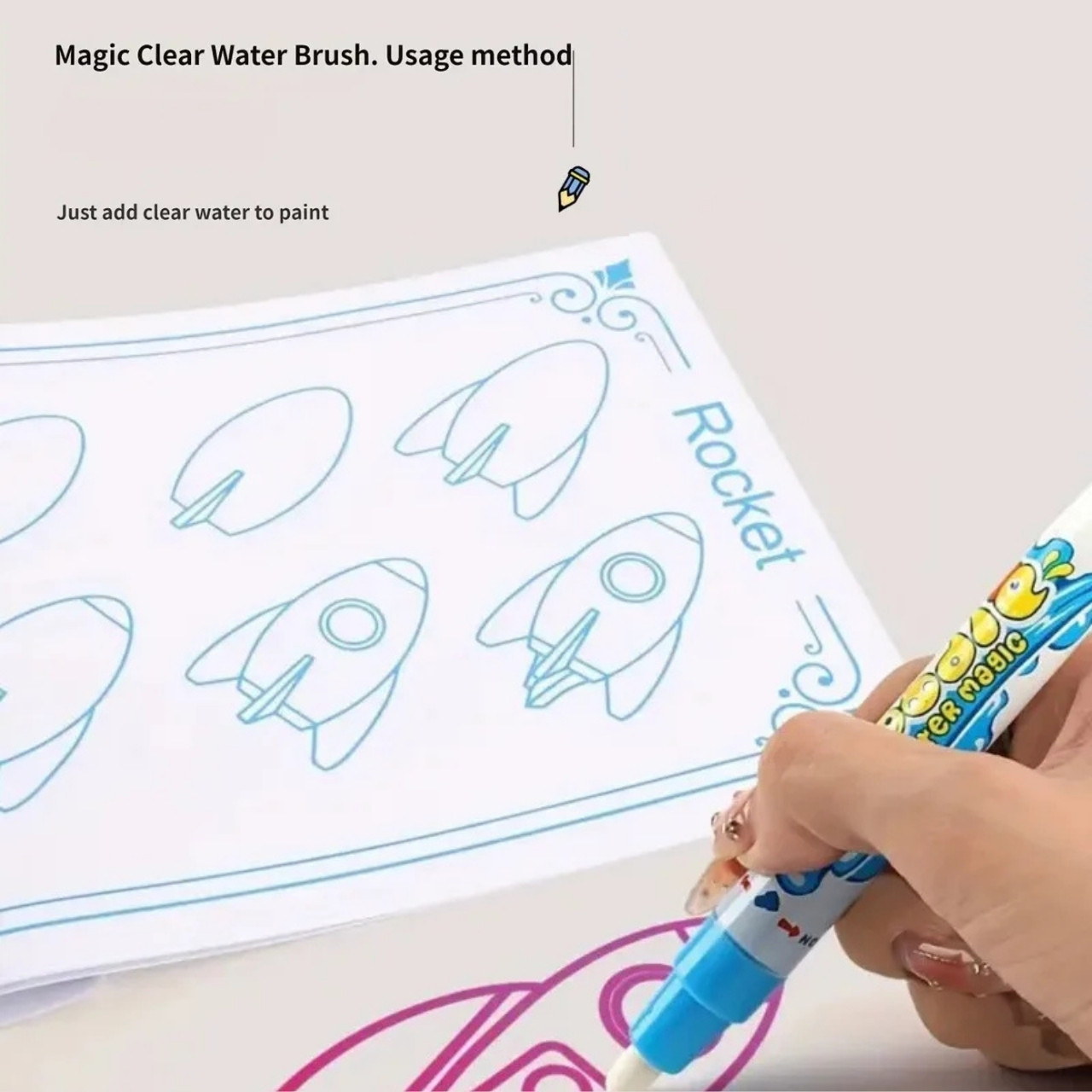 DoodleMat, a varázslatos vízzel rajzoló szőnyeg - Image 5