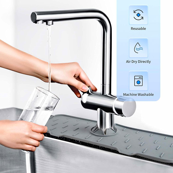 DryingPad, szilikon alátét konyhai vagy fürdőszobai mosogatóhoz - Image 2