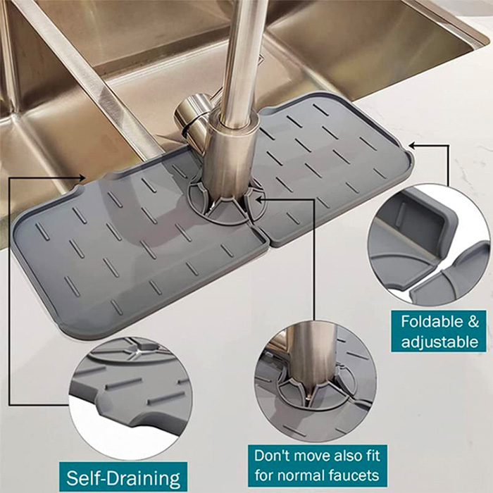 DryingPad, szilikon alátét konyhai vagy fürdőszobai mosogatóhoz - Image 10