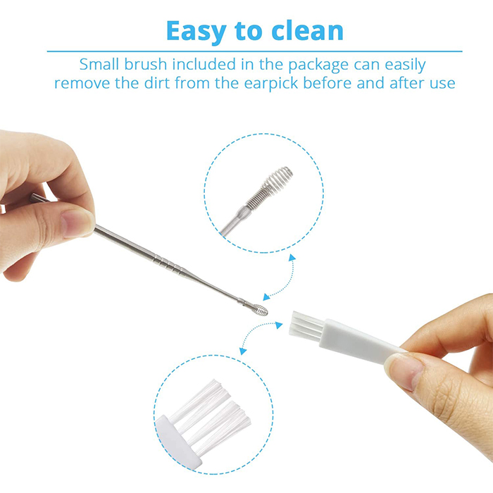 EarCleaningKit, 7 darabos készlet kiegészítőkkel a biztonságos fültisztításhoz - Image 6