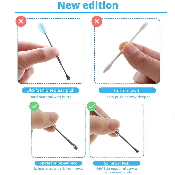 EarCleaningKit, 7 darabos készlet kiegészítőkkel a biztonságos fültisztításhoz - Image 7