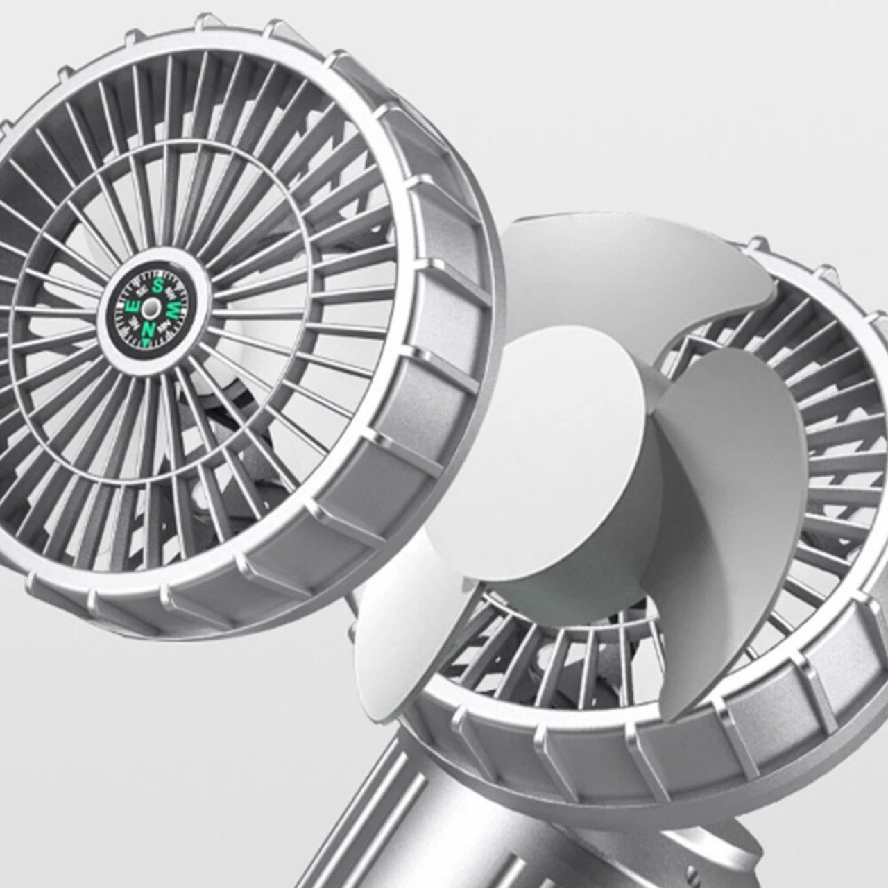 Fan, multifunkcionális 5 az 1-ben napenergiás LED lámpa ventilátorral - Image 8