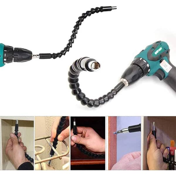 FlexyStar, rugalmas fúrókiegészítő tartózék + egyéb tartózékok (11 darabos készlet) - Image 7
