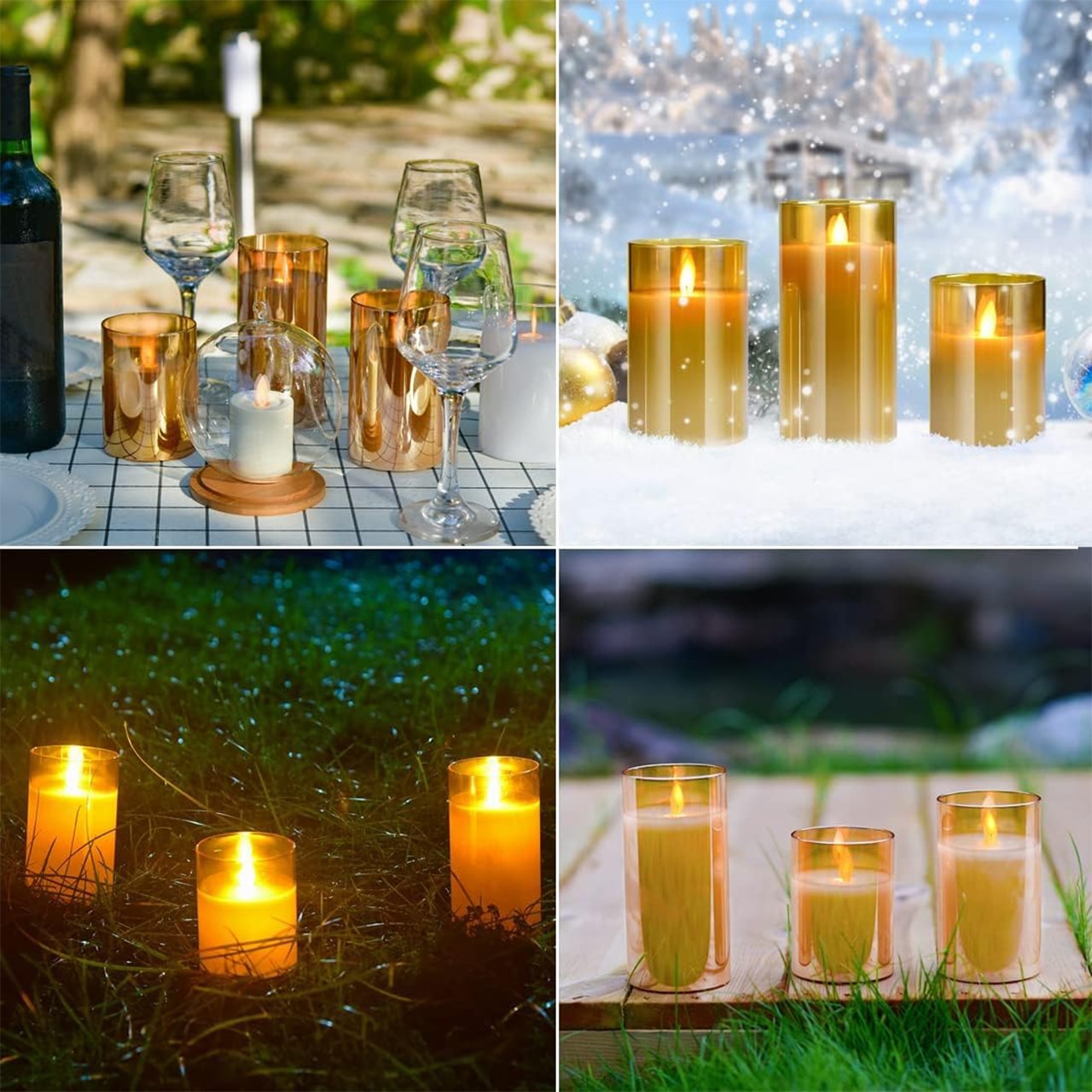FlickCandles, elegáns dekoratív gyertya készlet (3 darab) - Image 5