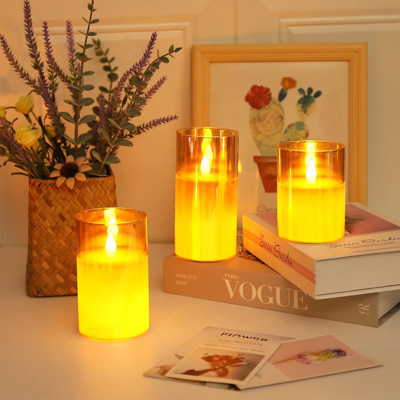 FlickCandles, elegáns dekoratív gyertya készlet (3 darab) - Image 7