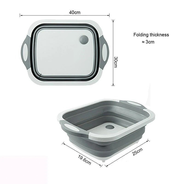 FoldableStrainer, többfunkciós szűrő, tárolóedény és vágódeszka egyben - Image 9