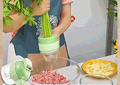 Food Processor, 5 részes konyhai készlet aprításhoz, szeleteléshez, hámozáshoz és tisztításhoz - Image 9