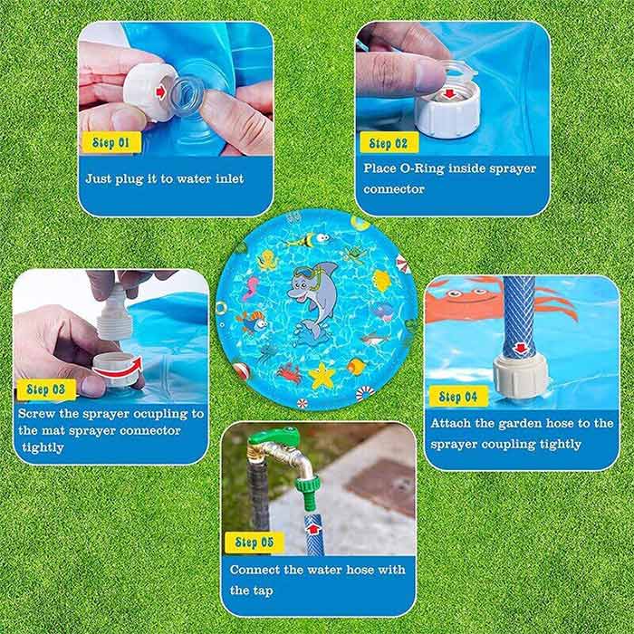 FunPool, egy felfújható medence szökőkúttal, a gyermekek és háziállatok számára - Image 11