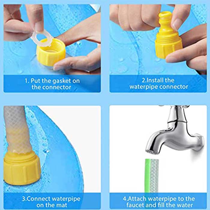 FunPool, egy felfújható medence szökőkúttal, a gyermekek és háziállatok számára - Image 5