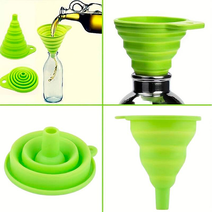 Funnel, összecsukható szilikon tölcsér folyadékok és egyéb élelmiszerek adagolásához - Image 3