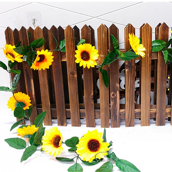 GarlandSunflower, mesterséges napraforgó füzér természetes megjelenéssel (2 db) - Image 7