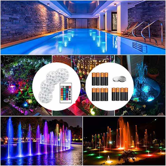 GlowBundle, 4 vízálló LED lámpa + akkumulátor készlet - Image 2