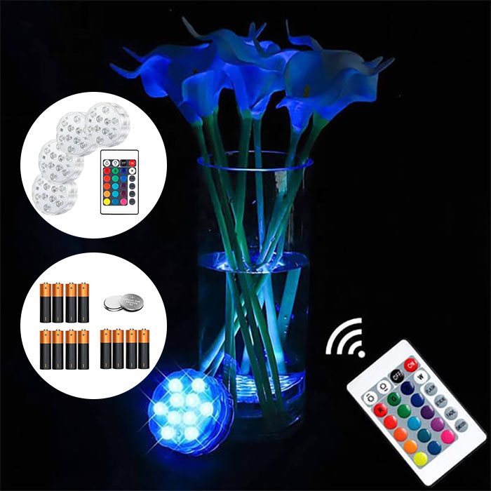 GlowBundle, 4 vízálló LED lámpa + akkumulátor készlet - Image 4