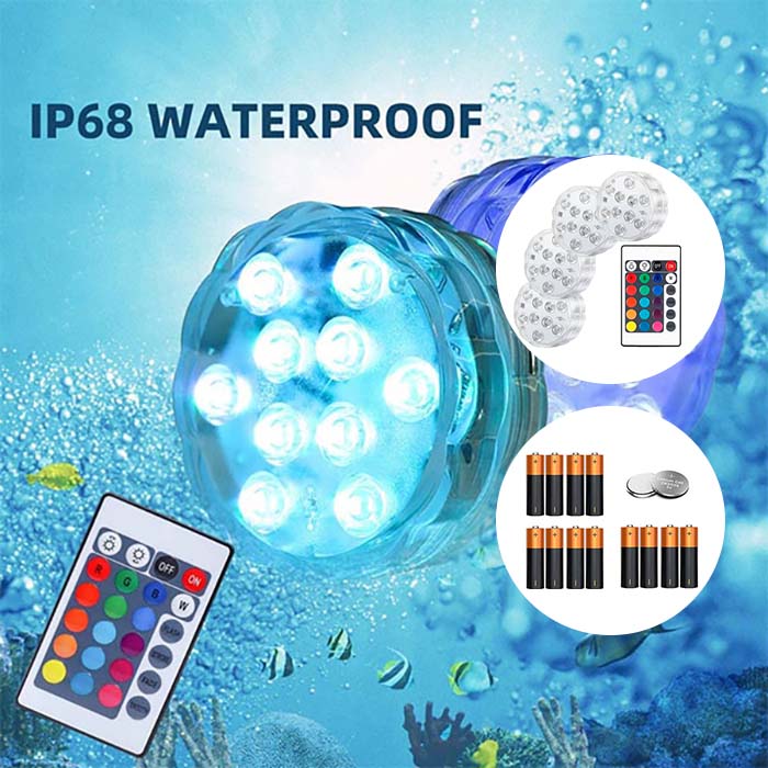 GlowBundle, 4 vízálló LED lámpa + akkumulátor készlet - Image 6