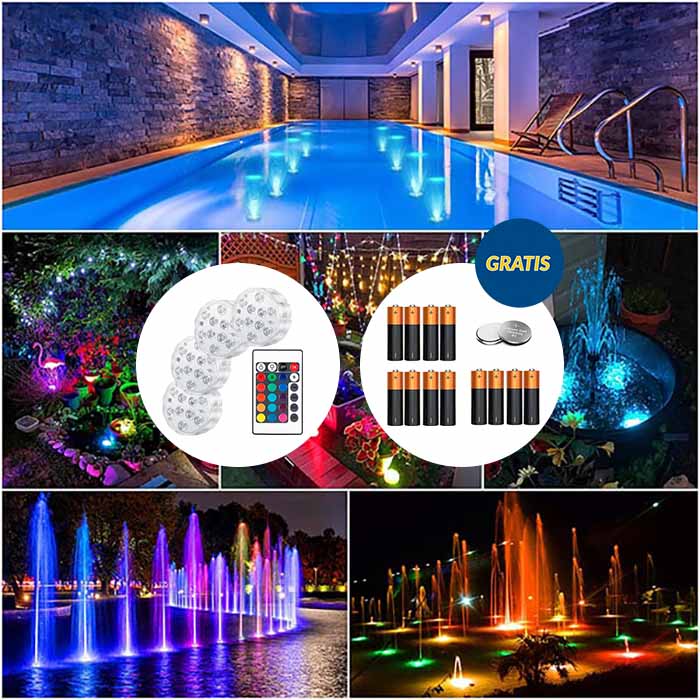 GlowBundle, 4 vízálló LED lámpa + akkumulátor készlet - Image 7
