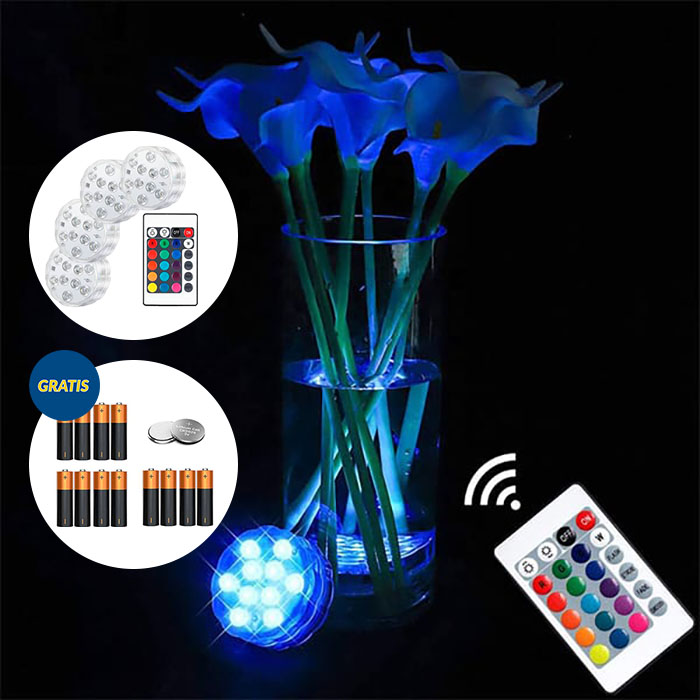 GlowBundle, 4 vízálló LED lámpa + akkumulátor készlet - Image 9