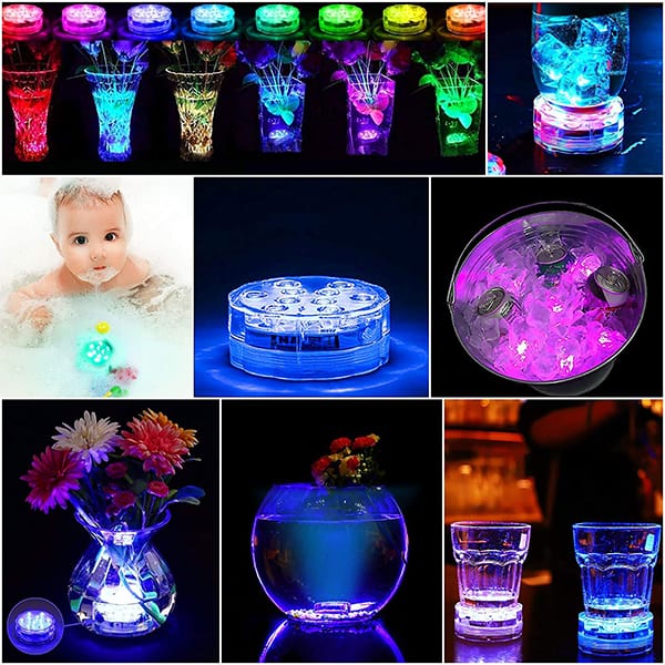 GlowWaterLights, 4 vízálló LED lámpa távirányítóval - Image 2