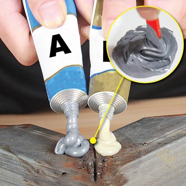 GlueStar, kétkomponensű ragasztó hideg hegesztéshez és egyszerű javításokhoz (2 tubus) - Image 6