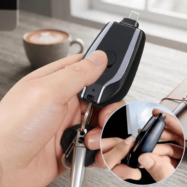 Mini hordozható telefontöltő, KeyCharger