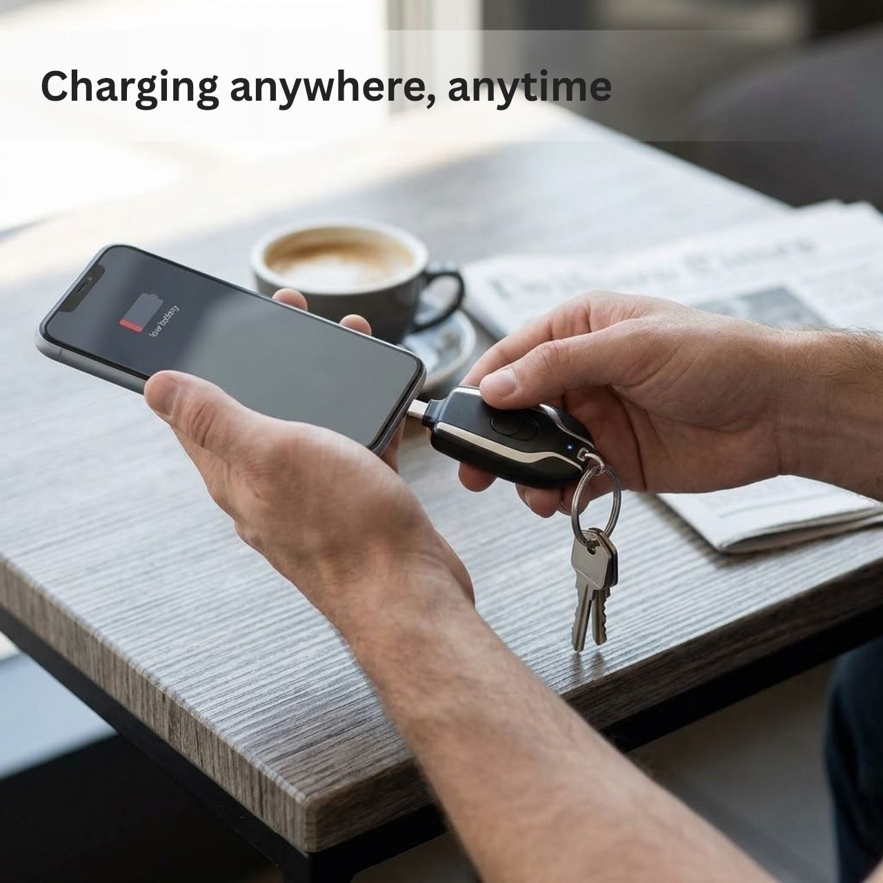 Mini hordozható telefontöltő, KeyCharger - Image 4