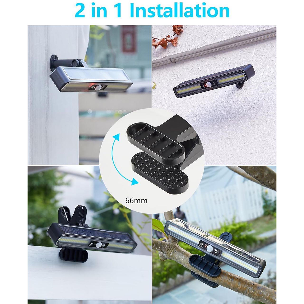 LampClip, kültéri napelemes lámpa mozgásérzékelővel - Image 3