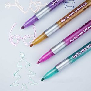MagicMarkers, 8 darabos filctoll készlet, amely varázslatos körvonalat hoz létre - Image 3