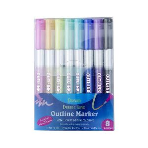 MagicMarkers, 8 darabos filctoll készlet, amely varázslatos körvonalat hoz létre - Image 4
