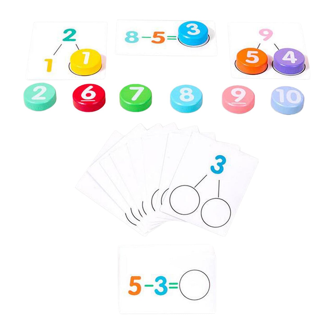 A gyermek a játék révén tanulja meg a matematikai műveleteket.
