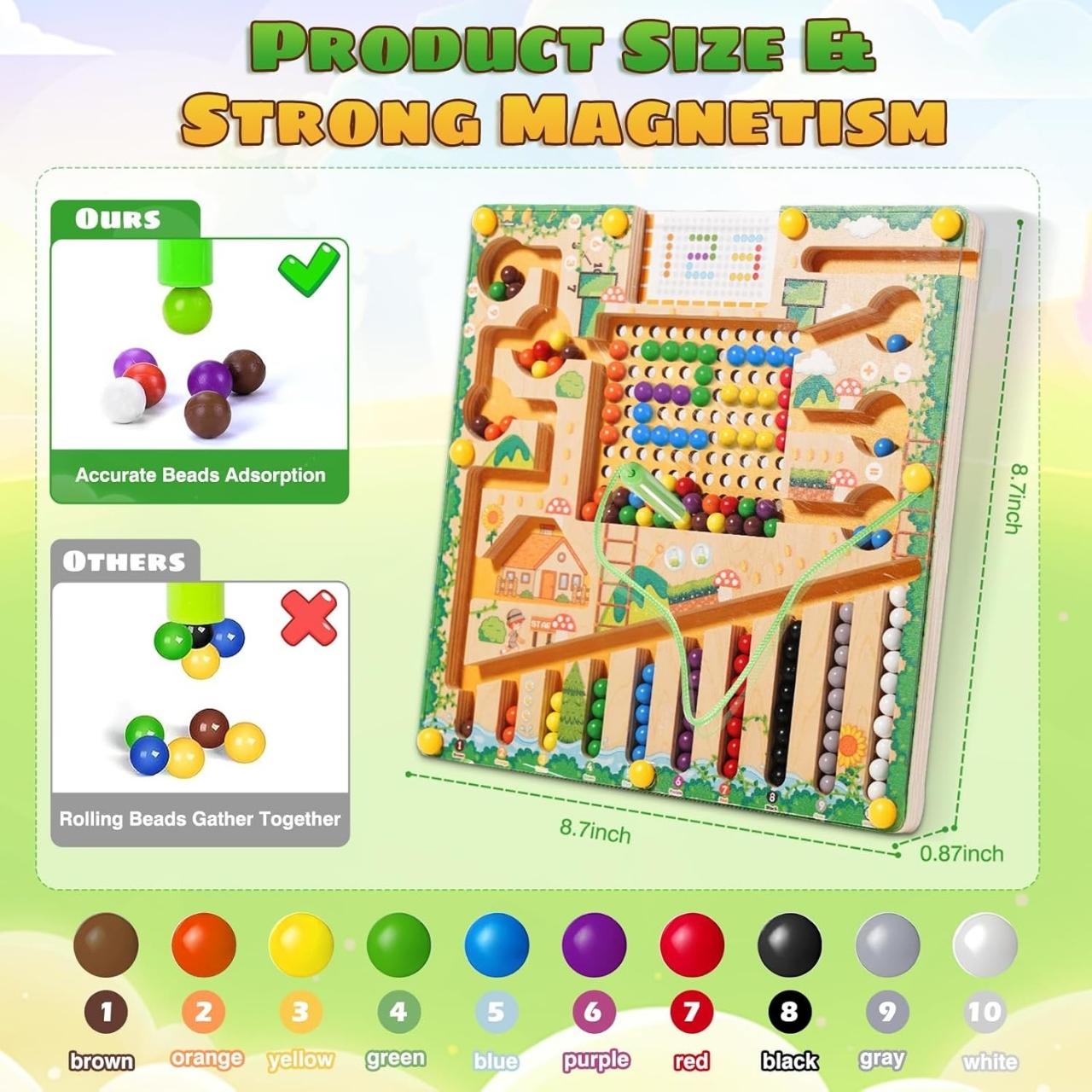 MazeGame, egy fából készült didaktikus játék gyerekeknek - Image 4