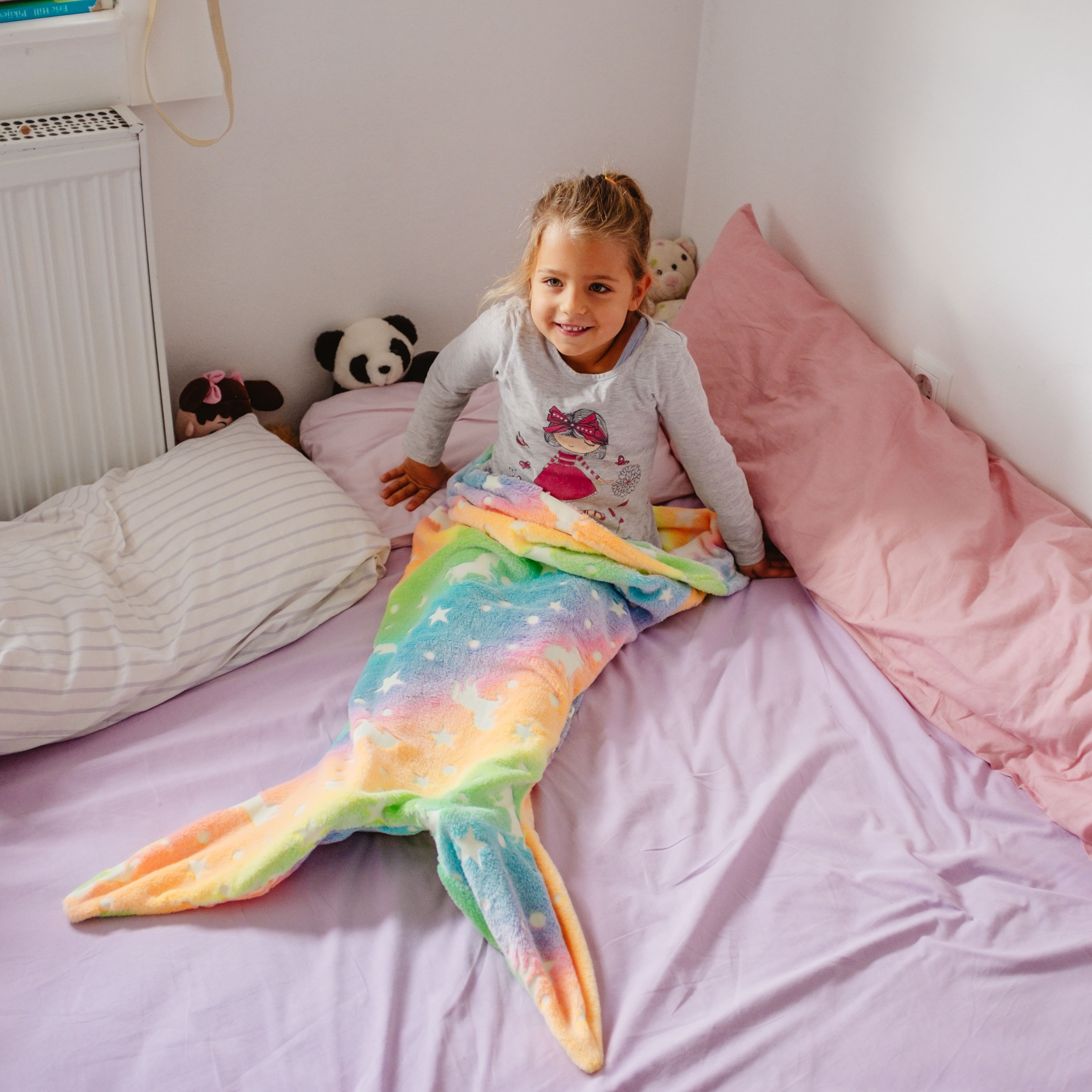 MermaidBlanket, halszárkötő alakú gyermek takaró - Image 6