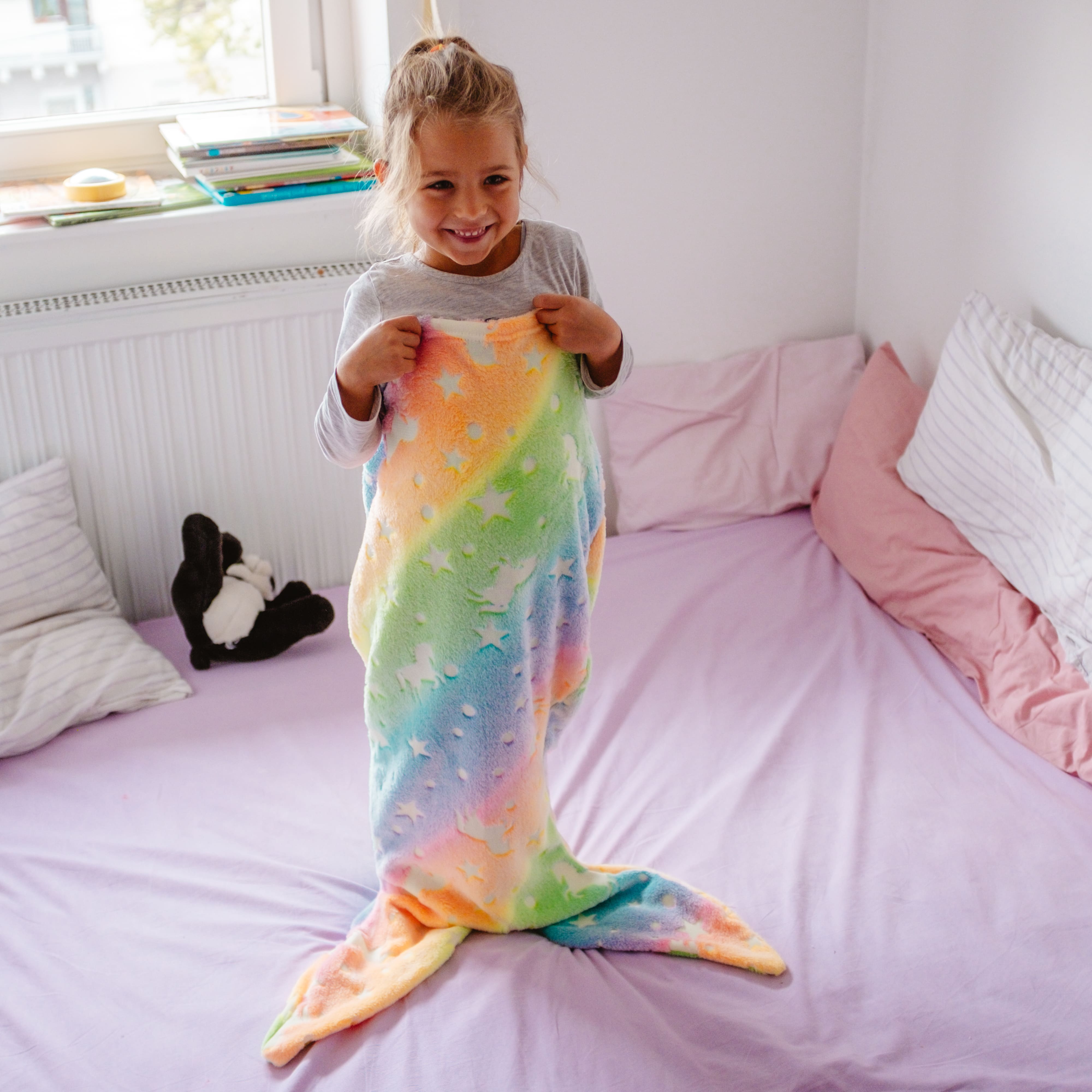MermaidBlanket, halszárkötő alakú gyermek takaró - Image 9